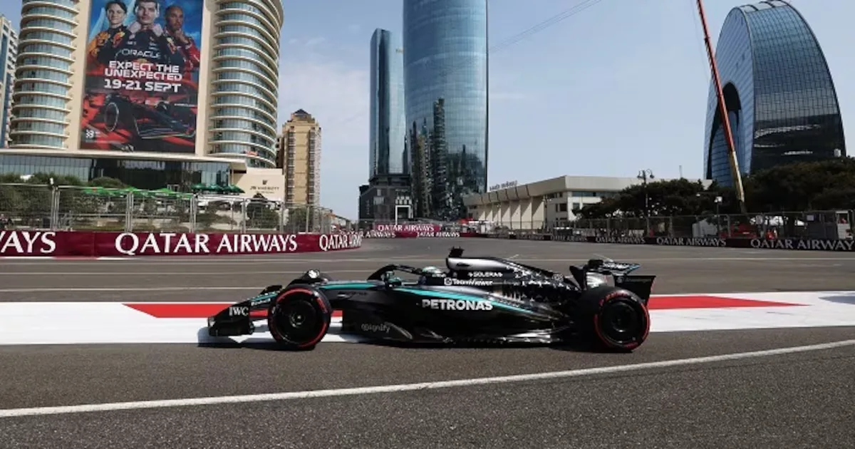 Baku combina reta veloz e trecho estreito na disputa da Mercedes