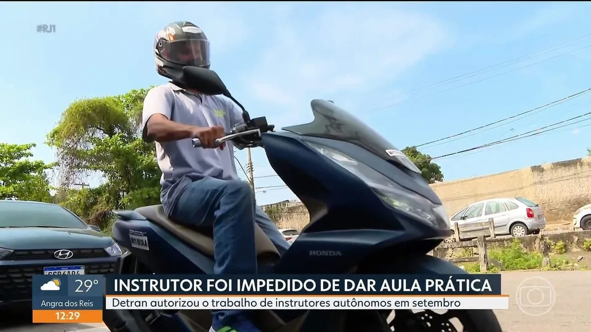 Aula de moto termina em denúncia após abordagem a instrutor em Niterói