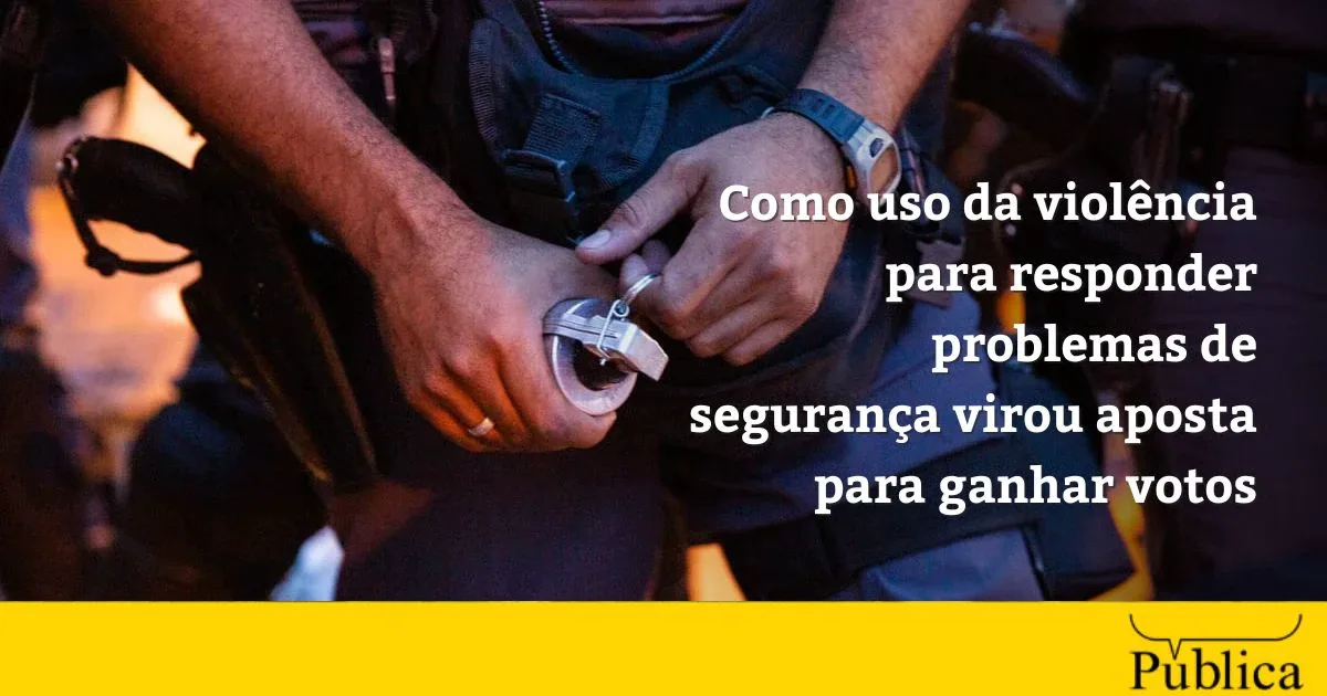 Violência e medo entram no discurso político sobre segurança antes das eleições