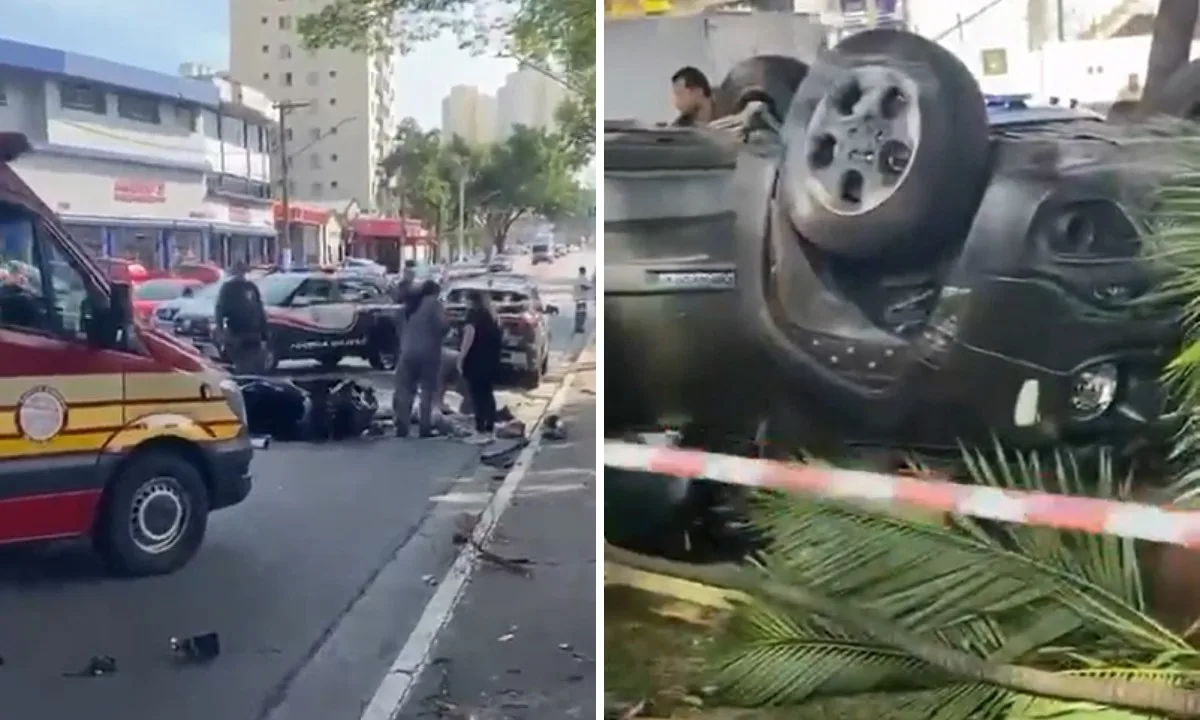Motociclista morre e duas pessoas ficam feridas após colisão em São Paulo