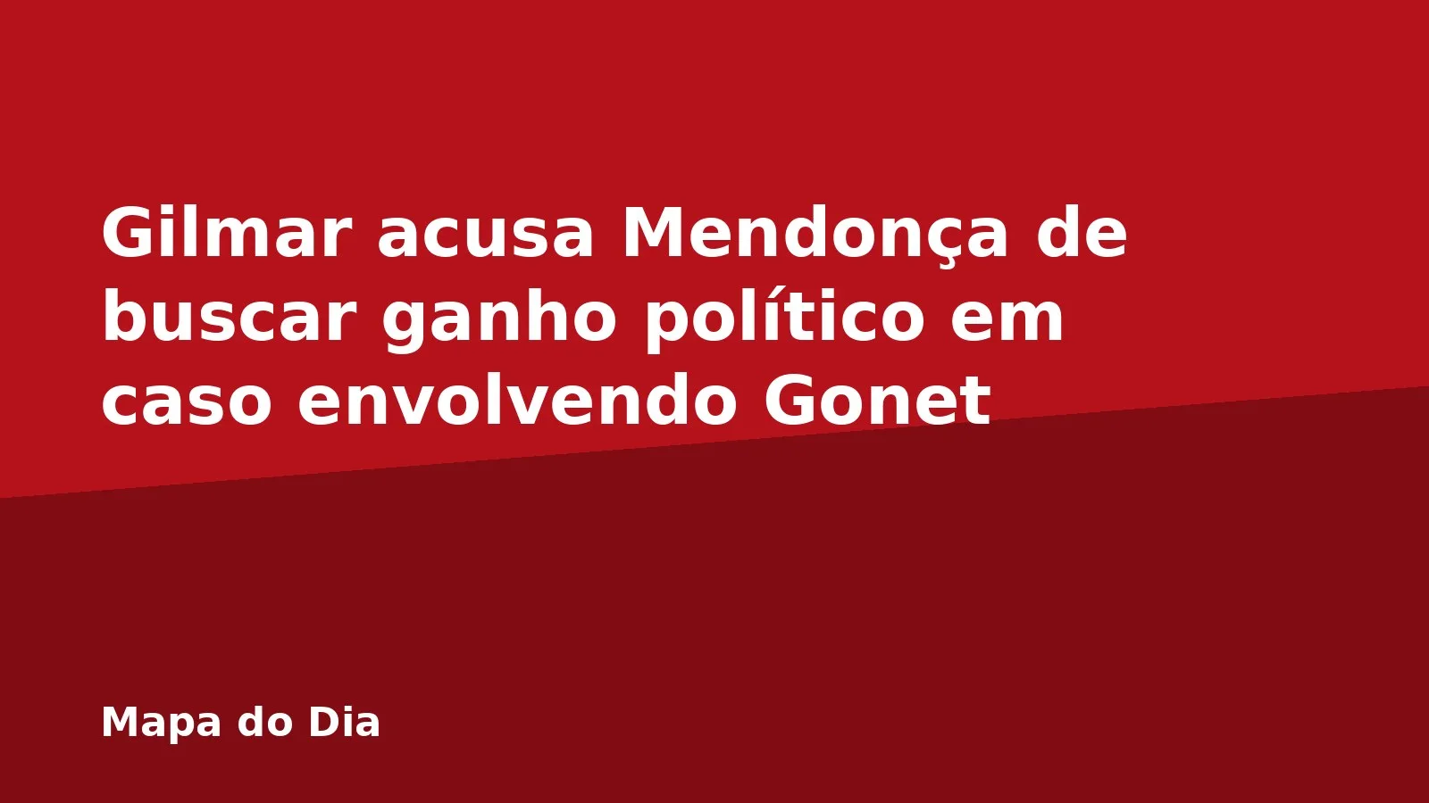 Gilmar acusa Mendonça de buscar ganho político em caso envolvendo Gonet