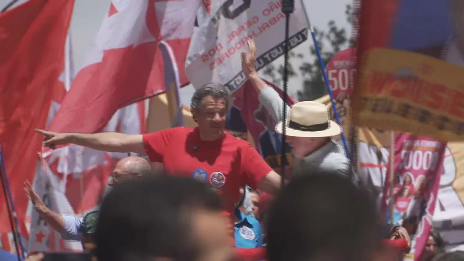 Caminhada de Lula e Haddad muda para a Augusta após impasse em São Paulo