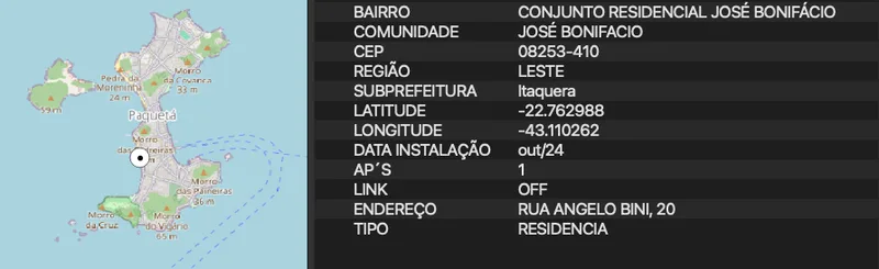 Planilhas do WiFi Livre têm erros de localização e pontos fora de São Paulo