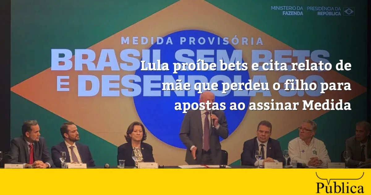 Lula assina MP que proíbe bets e dá prazo para retirada de saldos