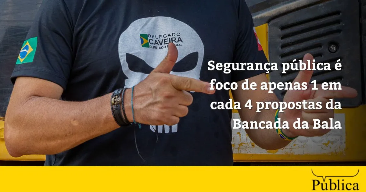Bancada da Bala dedicou 23% das propostas à segurança pública