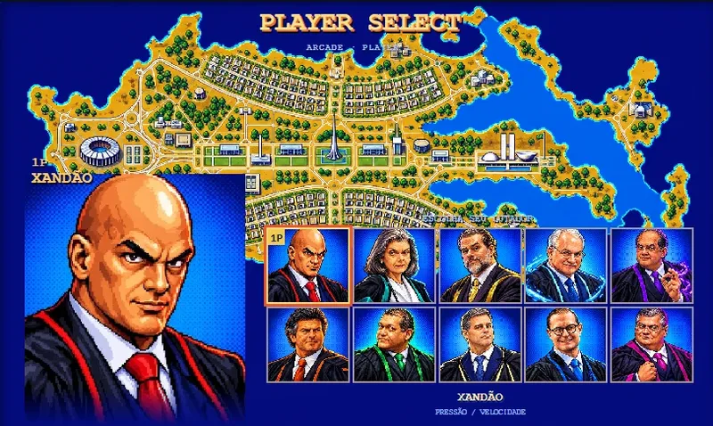 Game transforma ministros do STF em personagens de luta com inteligência artificial