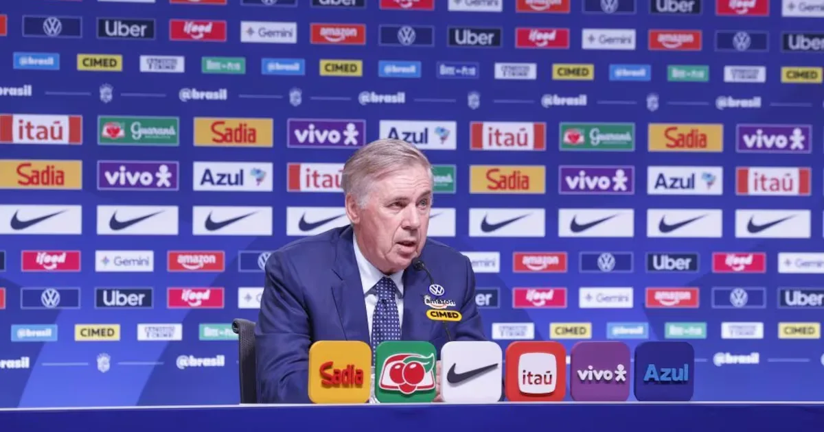 Ancelotti diz que amistoso com a Índia não será teste para jovens da Seleção