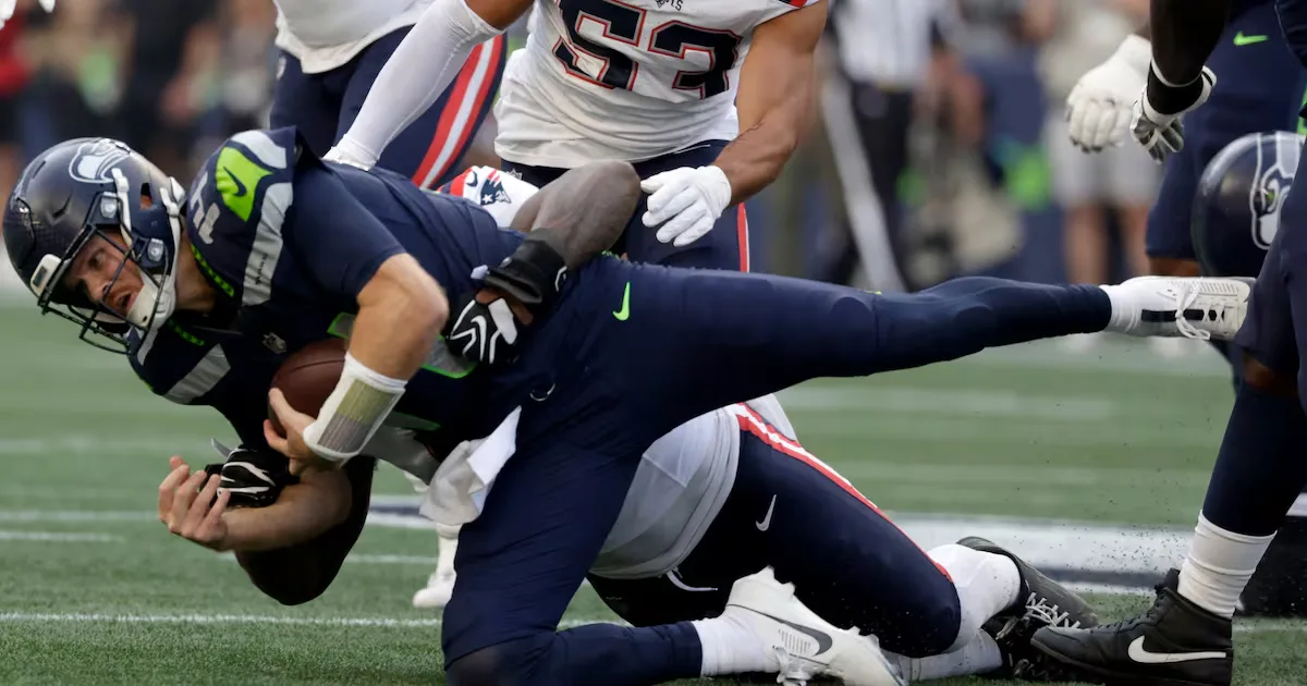 Erros de Maye e lesões marcam duelo entre Seahawks e Patriots