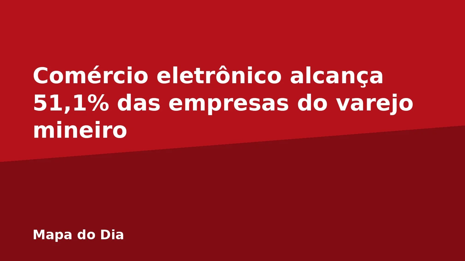 Comércio eletrônico alcança 51,1% das empresas do varejo mineiro