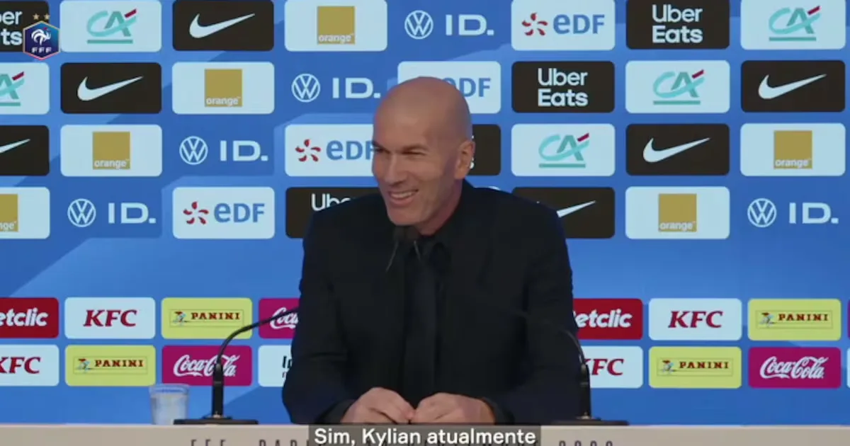 Mbappé seguirá como capitão da seleção francesa, confirma Zidane