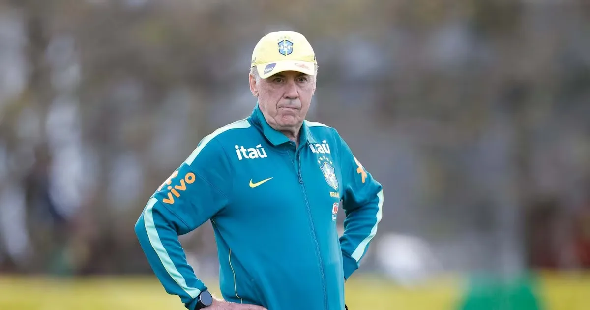 Ancelotti confirma dois estreantes entre os titulares do Brasil contra a Austrália