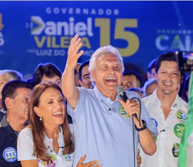 Caiado reforça apoio a Daniel Vilela na reta final da campanha em Goiás