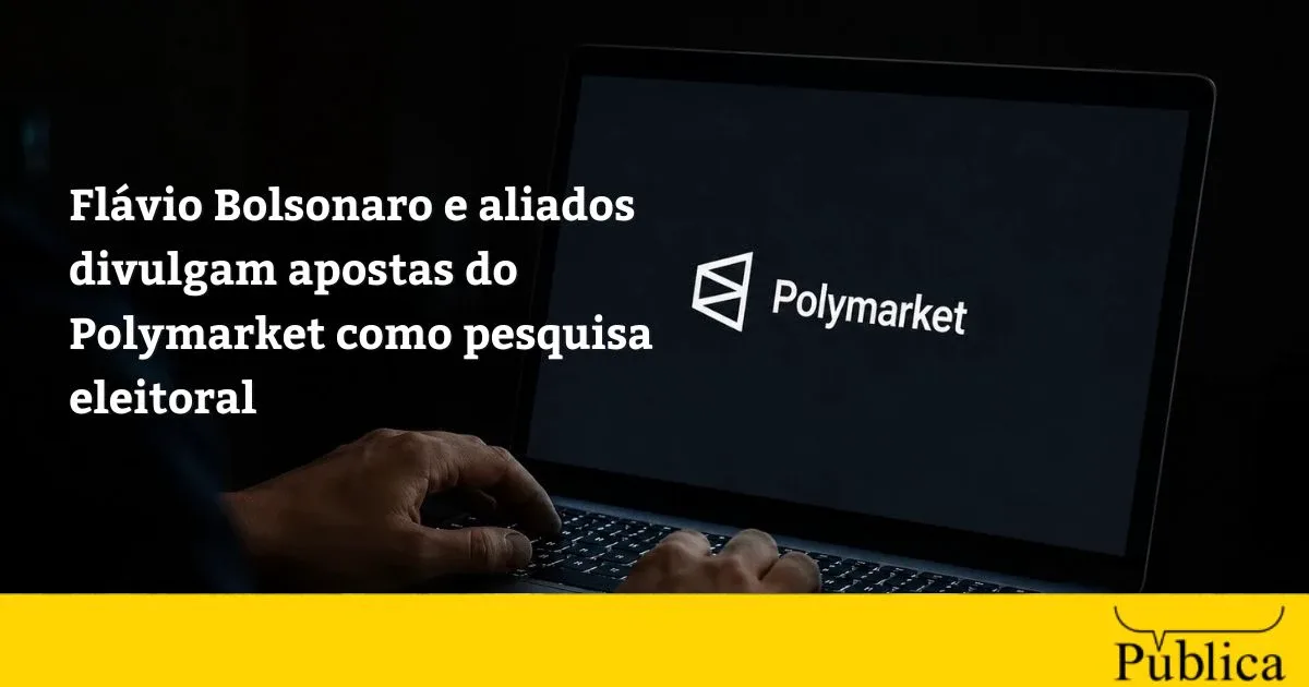Especialistas veem possível irregularidade em posts que usam Polymarket para favorecer Flávio
