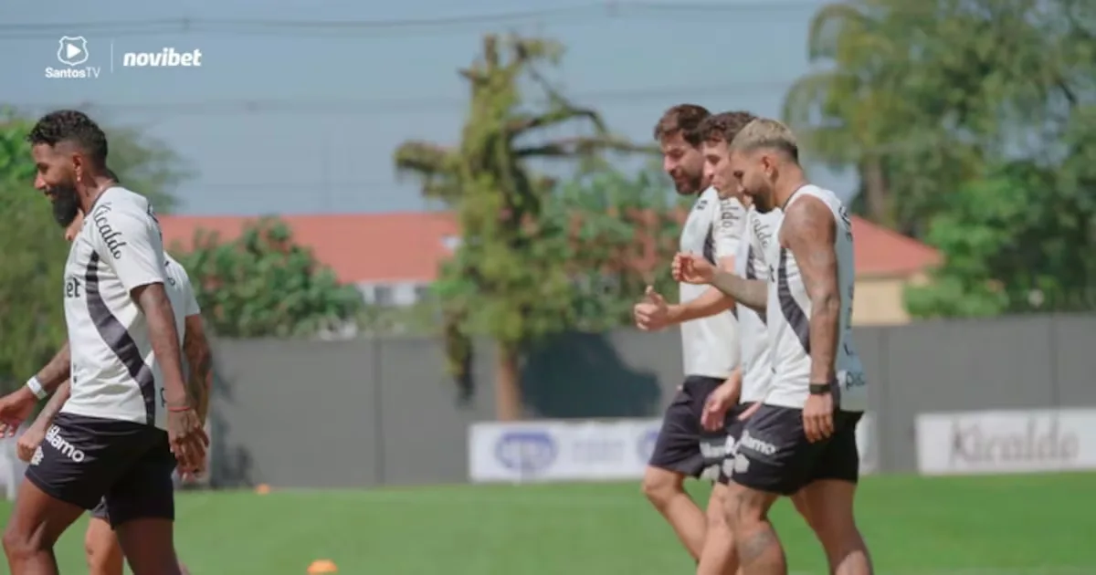 Santos mantém preparação durante a Data Fifa antes da reta final da temporada