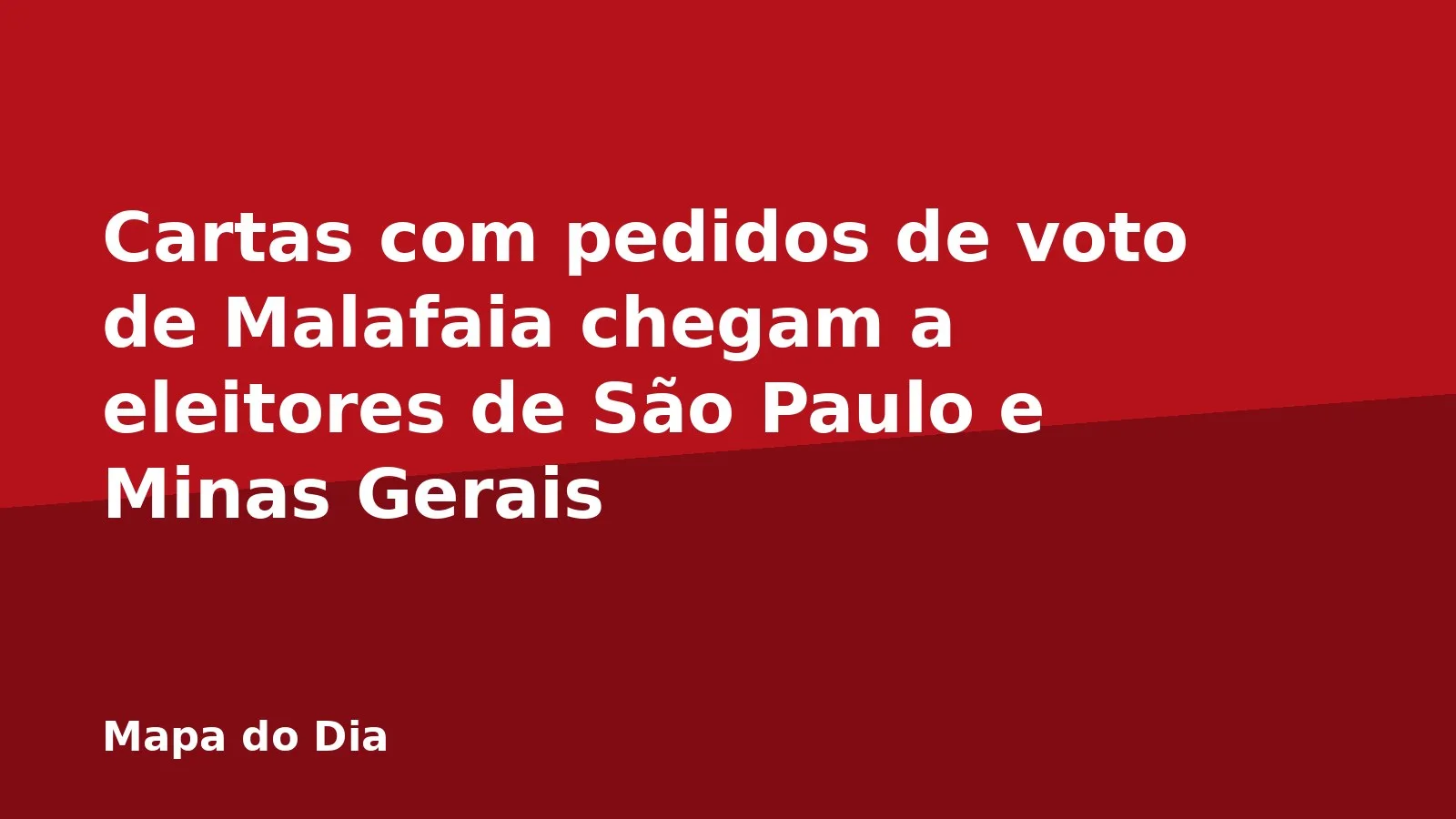Cartas com pedidos de voto de Malafaia chegam a eleitores de São Paulo e Minas Gerais