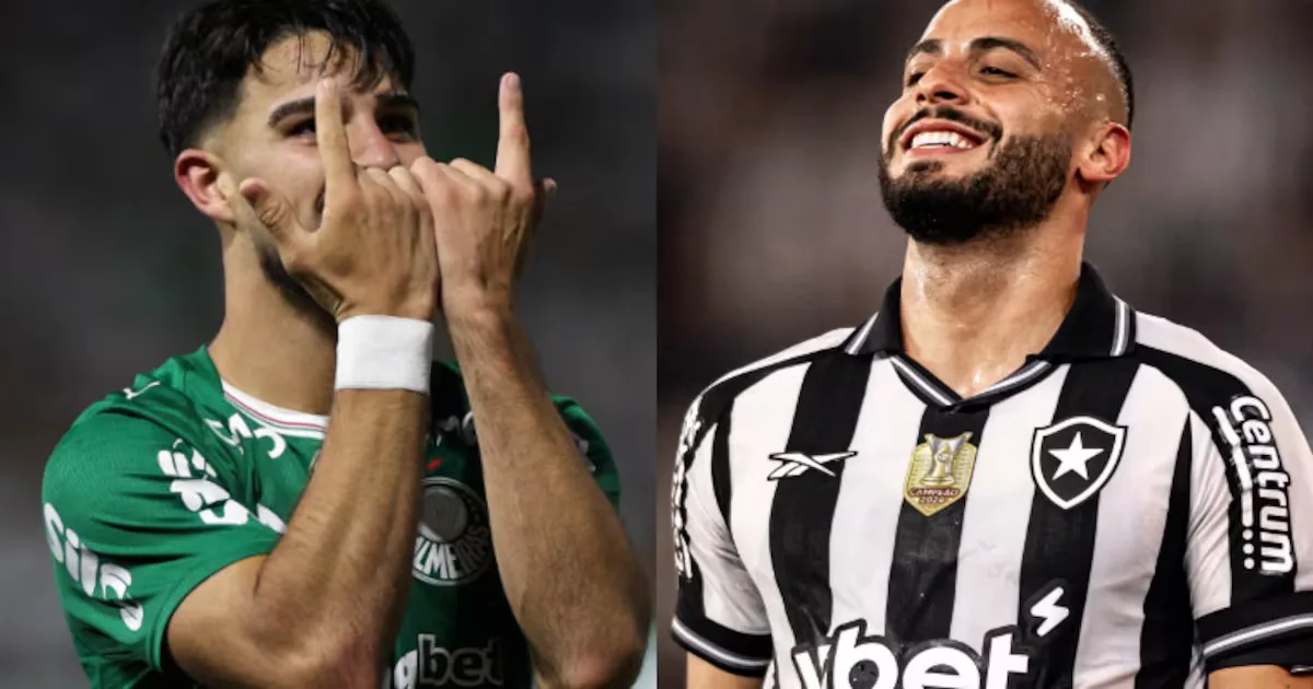 Palmeiras visita Botafogo em duelo marcado por pressão no Brasileirão