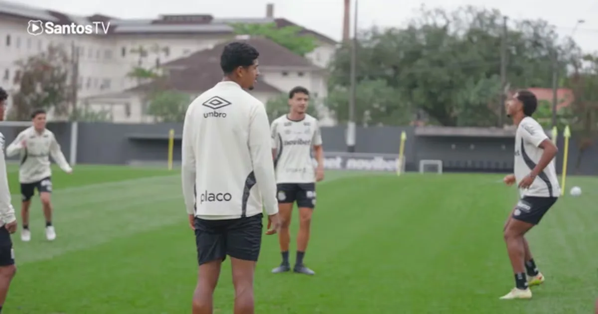Santos encerra preparação para duelo com o Atlético-MG na Sul-Americana