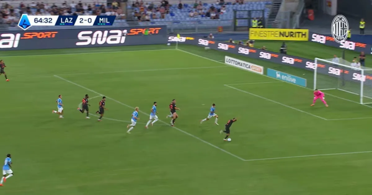 Diego Moreira faz dois gols pelo Milan no empate com a Lazio