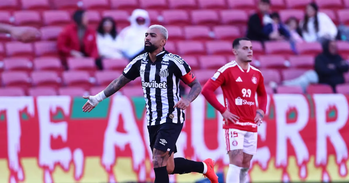 Santos vence o Internacional fora de casa e abre vantagem sobre o Z4