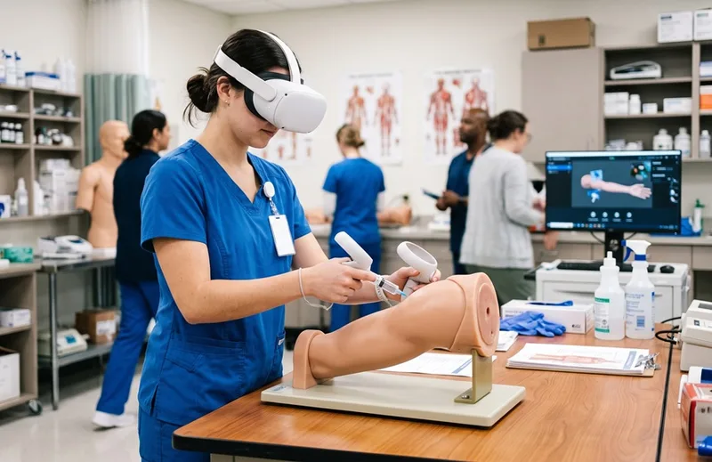 USP desenvolve simulador de realidade virtual para treinar injeções