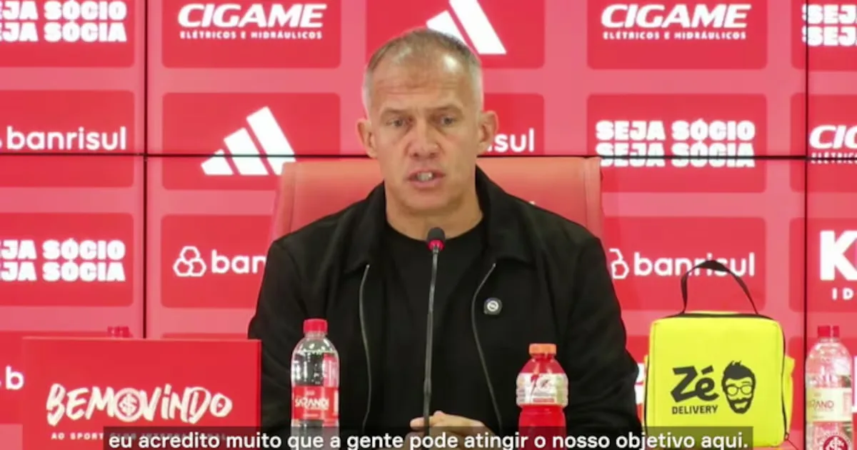 Novo técnico do Inter ressalta energia do elenco no início do trabalho