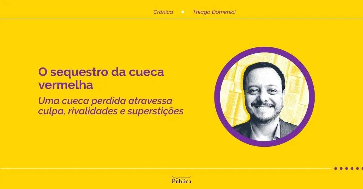 Cueca de clássico ganha novo destino após confusão na lavanderia