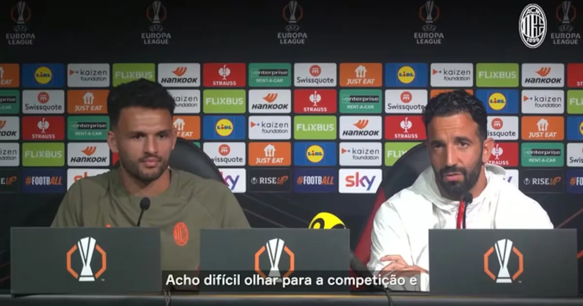 Amorim aponta elenco como peça central do Milan na Liga Europa