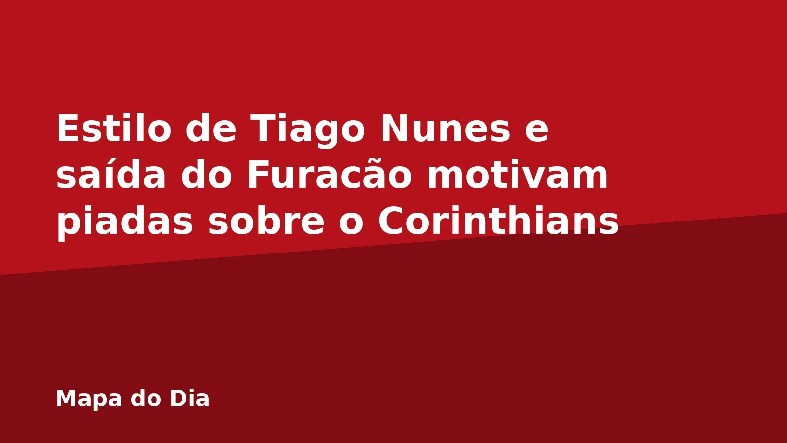 Estilo de Tiago Nunes e saída do Furacão motivam piadas sobre o Corinthians