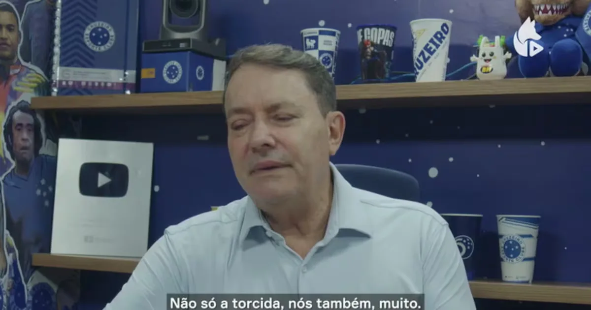 Pedro Lourenço reafirma plano do Cruzeiro com Artur Jorge até 2030