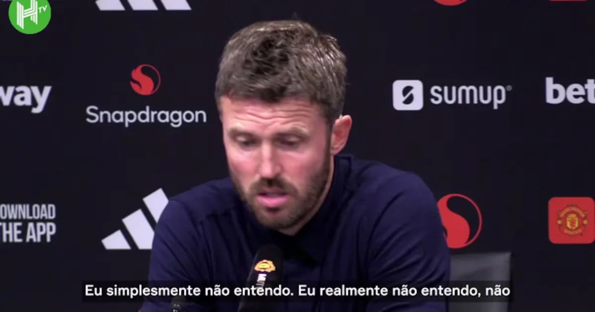 Carrick questiona gol de Haaland em vitória do Manchester City sobre o United