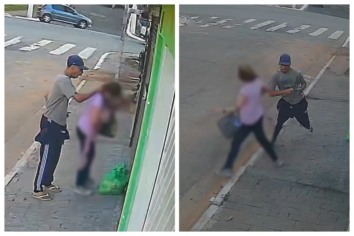 Mulher é derrubada durante roubo de corrente em São Paulo